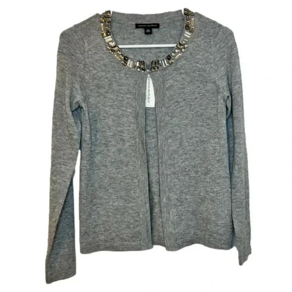 NWT Banana Republic Gem Stone Embellished Sweater Wool - Picture 1 of 6